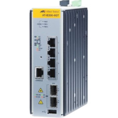Allied Telesis AT-IE200-6FP-80 Gestito L2 Fast Ethernet (10/100) Supporto Power over Ethernet (PoE) Nero, Grigio