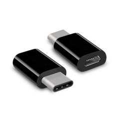 Hamlet XADTC-UM-MF adattatore per inversione del genere dei cavi USB-C Micro USB Nero