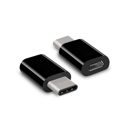 Hamlet XADTC-UM-MF adattatore per inversione del genere dei cavi USB-C Micro USB Nero