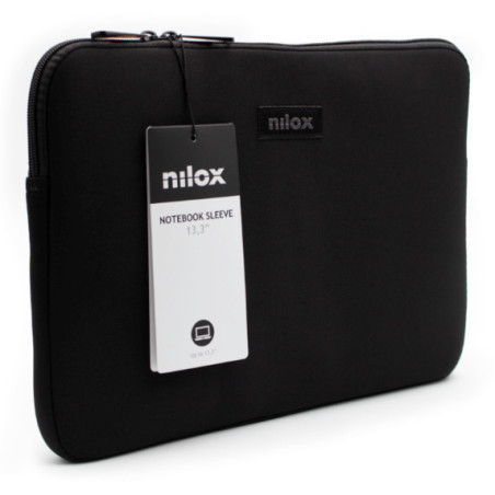 Nilox NXF1301 borsa per laptop 33,8 cm (13.3") Custodia a tasca Nero