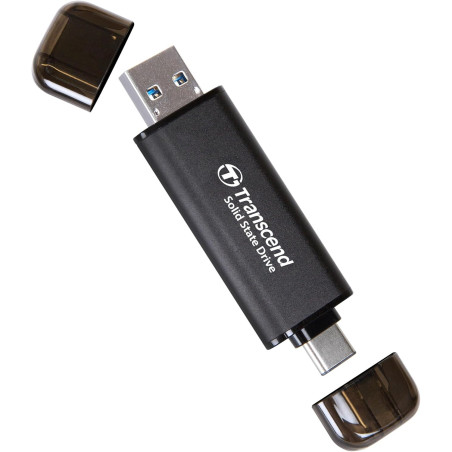 Transcend ESD310C Tecnologia Thunderbolt 512 GB Da USB tipo A a USB tipo C USB 3.2 Gen 2x2 Nero
