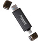 Transcend ESD310C Tecnologia Thunderbolt 512 GB Da USB tipo A a USB tipo C USB 3.2 Gen 2x2 Nero