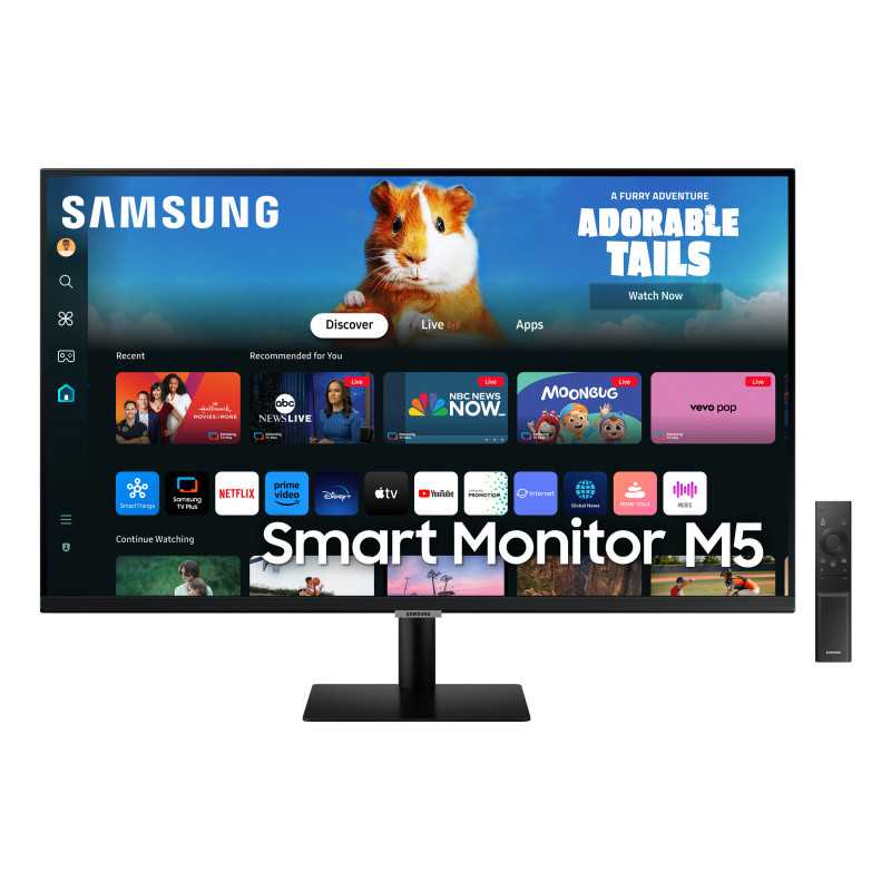 Samsung Smart Monitor M5 - M50D da 27'' Full HD Flat LS27DM500EUXEN Samsung Smart Monitor M5 - M50D da 27'' Full HD Flat LS27DM500EUXEN