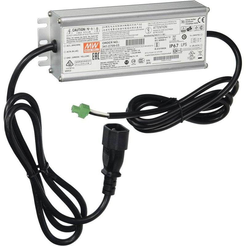 Cisco AIR-PWRADPT-RGD2 adattatore e invertitore Interno 60 W Nero Cisco AIR-PWRADPT-RGD2 adattatore e invertitore Interno 60 W Nero