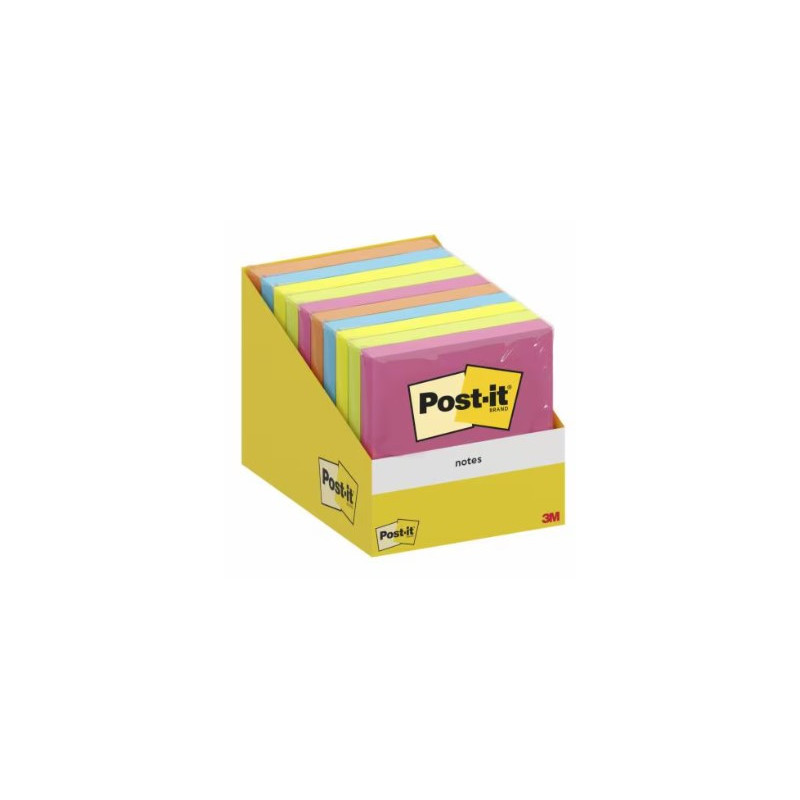 Post-It 6820-COL-W10 pouch autoadesiva Quadrato Colori assortiti 100 fogli Autoadesivo