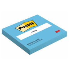Post-It 6820-COL-W10 pouch autoadesiva Quadrato Colori assortiti 100 fogli Autoadesivo