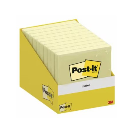 Post-It 6820-CY-W10 pouch autoadesiva Quadrato Giallo 100 fogli Autoadesivo