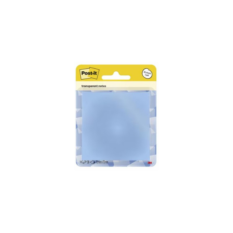 Post-It 600-1TRSPB pouch autoadesiva Quadrato Blu 36 fogli Autoadesivo