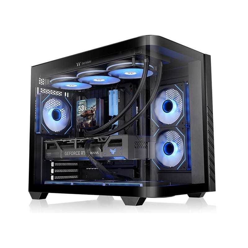 Thermaltake Vision 330 CR ARGB Mid Tower Chassis Midi Tower Nero
