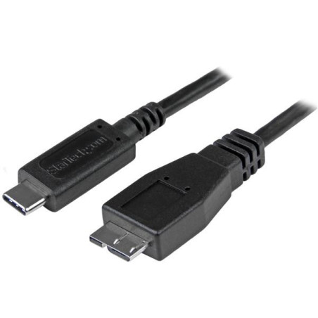 StarTech.com Cavo USB-C a Micro USB-B da 50 cm, USB 10Gbps, Cavetto Dati 3A, Cavo di Trasferimento Dati USB-C a Micro-B