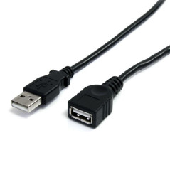 StarTech.com USBEXTAA10BK cavo USB USB 2.0 3 m USB A 0,48 Gbit s Nero