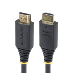 StarTech.com Cavo HDMI ad alta velocità da 30 cm, 4K 60Hz 1440p 144Hz, HDR10 HDCP 2.2 ARC, 18Gbps, cavo UHD HDMI 2.0 per
