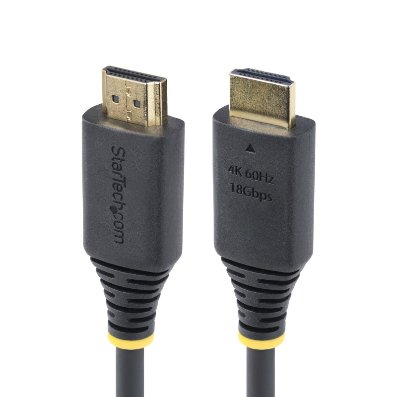 StarTech.com Cavo HDMI ad alta velocità da 30 cm, 4K 60Hz/1440p 144Hz, HDR10/HDCP 2.2/ARC, 18Gbps, cavo UHD HDMI 2.0 per