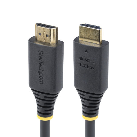 StarTech.com Cavo HDMI ad alta velocità da 30 cm, 4K 60Hz/1440p 144Hz, HDR10/HDCP 2.2/ARC, 18Gbps, cavo UHD HDMI 2.0 per