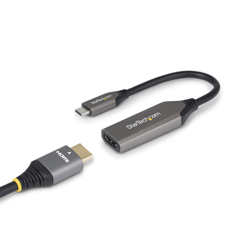 StarTech.com Adattatore USB-C a HDMI, 8K 60Hz / 4K 120Hz, Convertitore Video da USB4 a HDMI 2.1 con Cavo Integrato da 20 cm, StarTech.com Adattatore USB-C a HDMI, 8K 60Hz / 4K 120Hz, Convertitore Video da USB4 a HDMI 2.1 con Cavo Integrato da 20 cm,