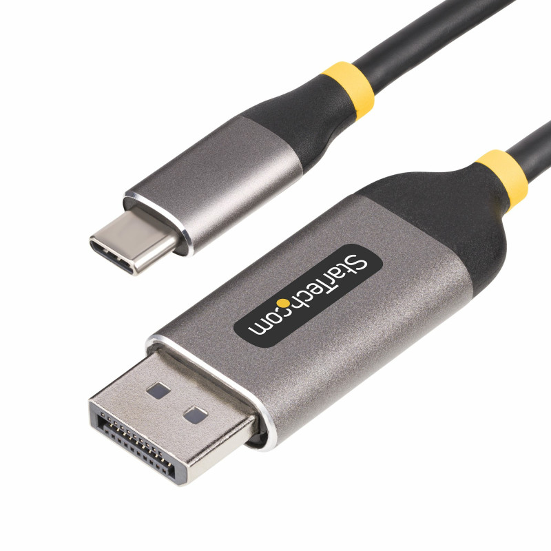 StarTech.com Cavo USB-C a DisplayPort da 3m, 8K 60Hz, 4K 144Hz, HDR, Cavo adattatore USB Tipo-C a DP 1.4, Convertitore video StarTech.com Cavo USB-C a DisplayPort da 3m, 8K 60Hz, 4K 144Hz, HDR, Cavo adattatore USB Tipo-C a DP 1.4, Convertitore video