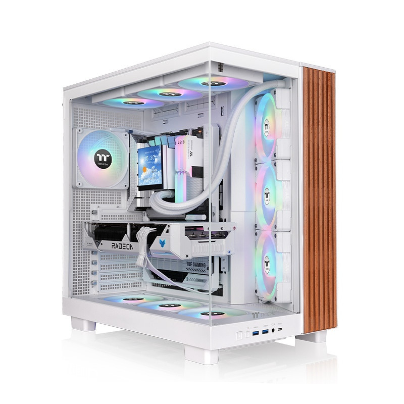 Thermaltake View 380 XL WS ARGB Snow Midi Tower Bianco Thermaltake View 380 XL WS ARGB Snow Midi Tower Bianco