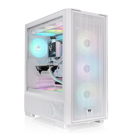 Thermaltake S380 TG ARGB Midi Tower Nero, Bianco