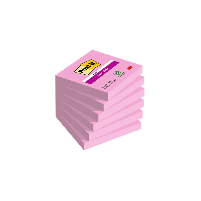 Post-It 654-6SS-PNK pouch autoadesiva Quadrato Rosa 90 fogli Autoadesivo Post-It 654-6SS-PNK pouch autoadesiva Quadrato Rosa 90 fogli Autoadesivo