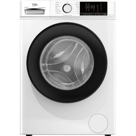 Beko b100 BMX8126DB 8kg classe A bianco, inverter 1200 giri, display XL, oblò nero, vapore
