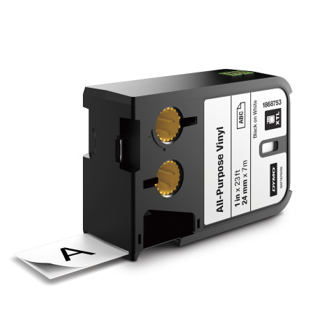 DYMO XTL nastro in vinile multiuso | 24 mm | nero su bianco