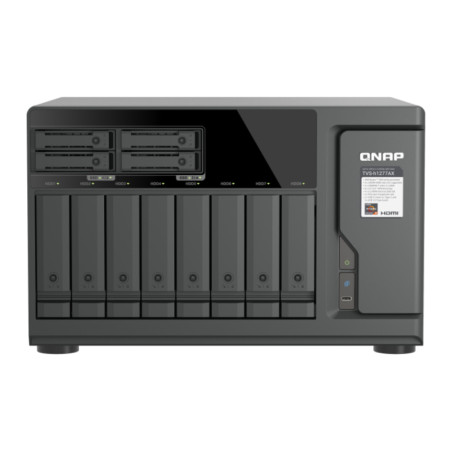 QNAP TVS-H1277AX NAS Tower AMD Ryzen™ 5 16 GB DDR5 QNAP QTS Nero