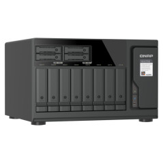 QNAP TVS-H1277AX NAS Tower AMD Ryzen™ 5 16 GB DDR5 QNAP QTS Nero