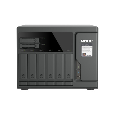 QNAP TVS-H877AX NAS Tower AMD Ryzen™ 5 16 GB DDR5 QNAP QTS Nero