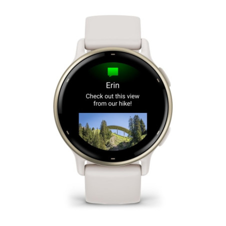 Garmin Vivoactive 5 3,05 cm (1.2") AMOLED 42 mm Digitale 390 x 390 Pixel Touch screen Bianco Wi-Fi GPS (satellitare)