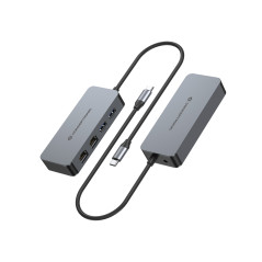 Conceptronic ABBY24G replicatore di porte e docking station per laptop Cablato USB 3.2 Gen 1 (3.1 Gen 1) Type-C Grigio