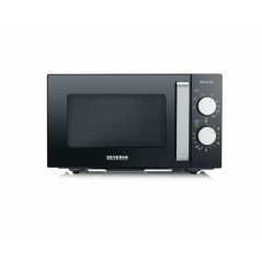 Severin MW 7762 forno a microonde Nero, Acciaio inox Microonde con grill Superficie piana 20 L 800 W
