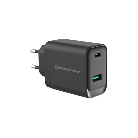 Conceptronic ALTHEA20B45 Caricabatterie per dispositivi mobili Universale Nero AC Ricarica rapida Interno