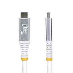 StarTech.com Cavo USB4 da 50cm, Cavo USB-C Certificato USB-IF, 80Gbps, PD240W, 8K120Hz   4K240Hz DP2.1 DP80, Cavetto Tipo-C