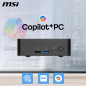 MSI Cubi NUC AI+ 3MG-002EU Copilot+ PC Intel Core Ultra 9 386H 32 GB DDR5-SDRAM 1 TB SSD Windows 11 Pro Mini PC Nero