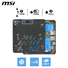 MSI Cubi NUC AI+ 3MG-003EU Copilot+ PC Intel Core Ultra 7 355 16 GB DDR5-SDRAM 1 TB SSD Windows 11 Pro Mini PC Nero