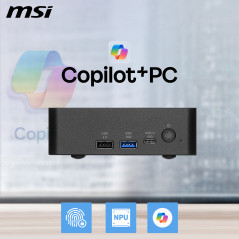 MSI Cubi NUC AI+ 3MG-004EU Copilot+ PC Intel Core Ultra 5 322 16 GB DDR5-SDRAM 512 GB SSD Windows 11 Pro Mini PC Nero