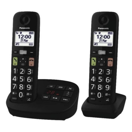Panasonic KX-TGU132EXB telefono Telefono analogico DECT Nero
