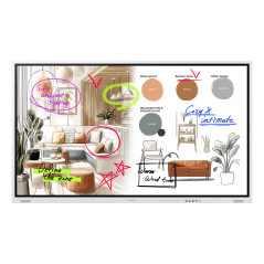 Samsung WM85FX lavagna interattiva 2,16 m (85") 3840 x 2160 Pixel Touch screen Grigio, Bianco HDMI