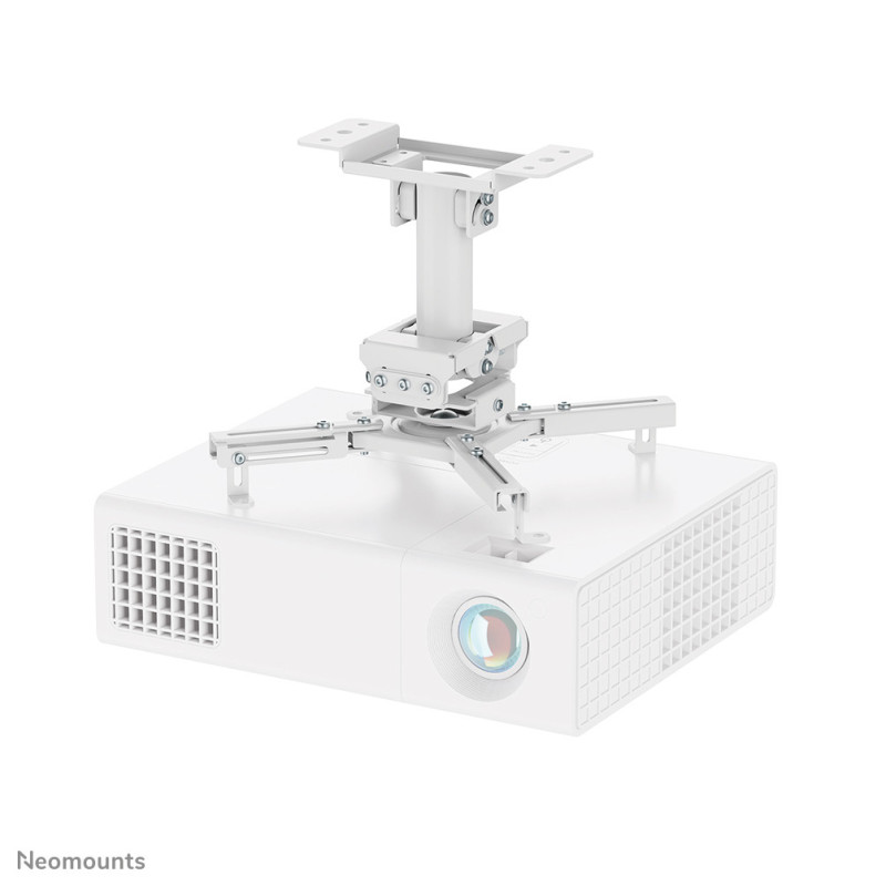 Neomounts CL25-530WH1 Supporto a soffitto beamer - alt. 25,5 cm - montaggio facile - mobilità completa