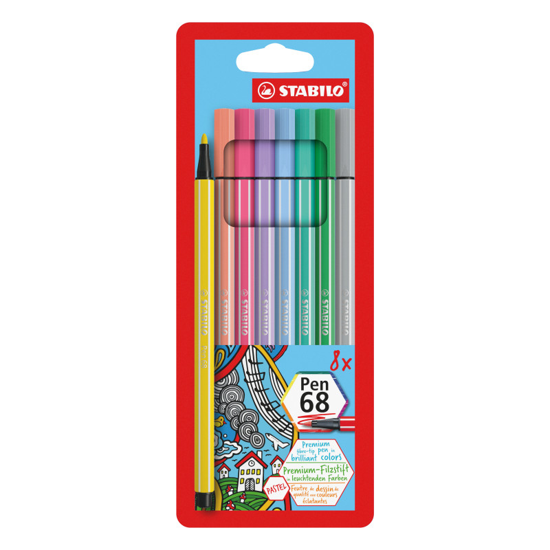 STABILO Pen 68 marcatore Multicolore 8 pz STABILO Pen 68 marcatore Multicolore 8 pz