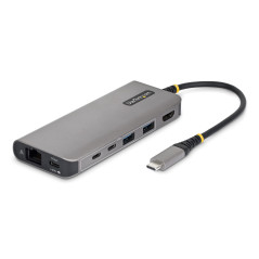 StarTech.com Adattatore USB-C a HDMI Multiport con Power Delivery 140W, 4K 60Hz, Hub 5 Porte USB 5Gbps, GbE, Mini Dock Tipo-C