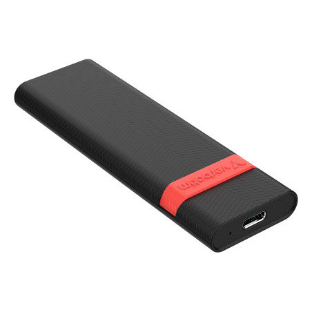 Verbatim 32261 contenitore di unità di archiviazione Box esterno SSD Nero, Rosso M.2 Alimentazione USB