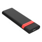 Verbatim 32261 contenitore di unità di archiviazione Box esterno SSD Nero, Rosso M.2 Alimentazione USB