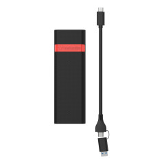 Verbatim 32261 contenitore di unità di archiviazione Box esterno SSD Nero, Rosso M.2 Alimentazione USB