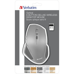 Verbatim Mouse a 8 pulsanti wireless con LED blu