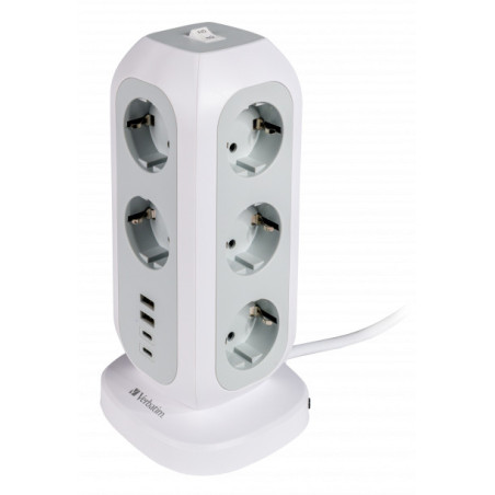 Verbatim 49547 prolunghe e multiple 11 presa(e) AC Interno Bianco