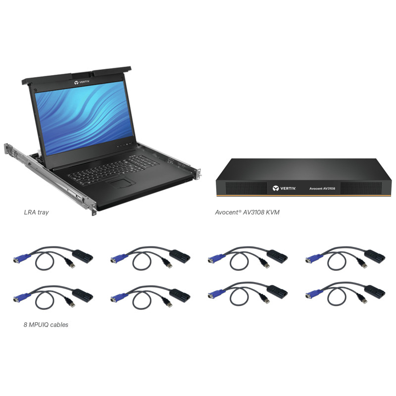 Vertiv Avocent 8 Computer - 47 cm (18,5") LED - UXGA - 1600 x 1200 - 16:9Porta PS/2USBVGA - Tastiera - TouchPad - 120 V AC, 230 Vertiv Avocent 8 Computer - 47 cm (18,5") LED - UXGA - 1600 x 1200 - 16:9Porta PS/2USBVGA - Tastiera - TouchPad - 120 V AC, 230