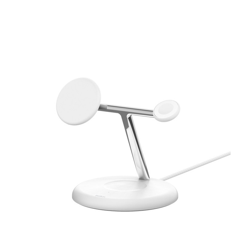 Belkin WIZ023VFWH Caricabatterie per dispositivi mobili Cuffie, Smartphone, Orologio intelligente Bianco USB Carica wireless Belkin WIZ023VFWH Caricabatterie per dispositivi mobili Cuffie, Smartphone, Orologio intelligente Bianco USB Carica wireless