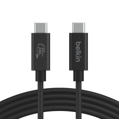 Belkin INZ004BT2MBK cavo USB USB4 Gen 2x2 2 m USB C 20 Gbit s 240 W Nero