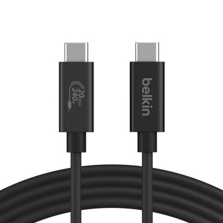 Belkin INZ004BT2MBK cavo USB USB4 Gen 2x2 2 m USB C 20 Gbit/s 240 W Nero